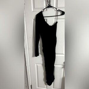 Ruched, one shouldered dress, Stretchy
